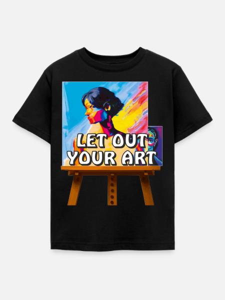 ARTIST MAKES THE PICTURE - Kinder T-Shirt - Schwarz