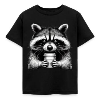 Raton laveur grincheux - T-shirt Enfant - noir - Devant - AI Model Kid Female (0cm)