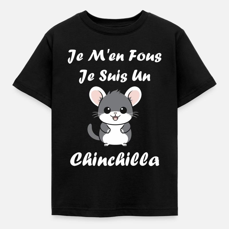 Petit chinchilla mignon - T-shirt Enfant - noir