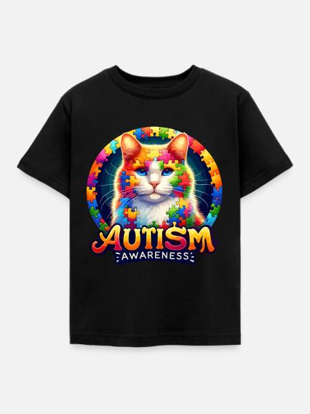 Autism Awareness puzzles piece - Kinder T-Shirt - Schwarz