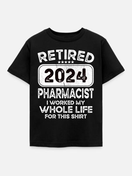 Retired Pharmacist 2024 - Kinder T-Shirt - Schwarz