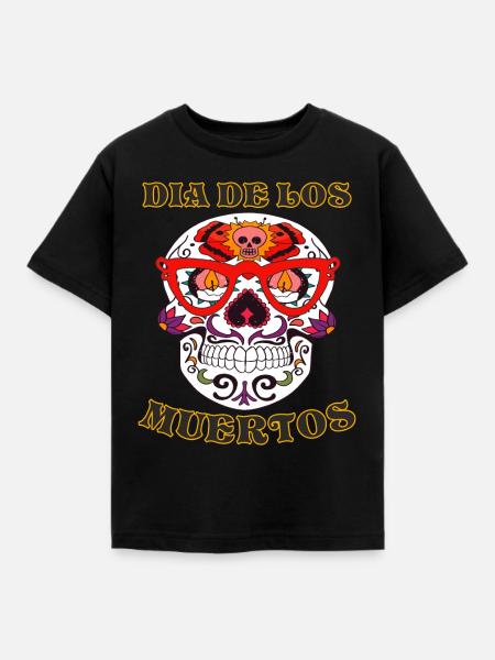 DIA DE LOS MUERTOS - Kinder T-Shirt - Schwarz
