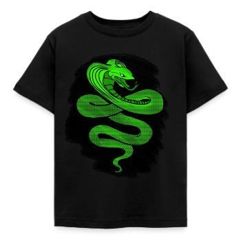Green Cobra - Kinder T-Shirt - Schwarz - Vorne - AI Model Kid Female (0cm)