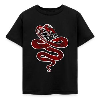Cobra - Kinder T-Shirt - Schwarz - Vorne - AI Model Kid Female (0cm)