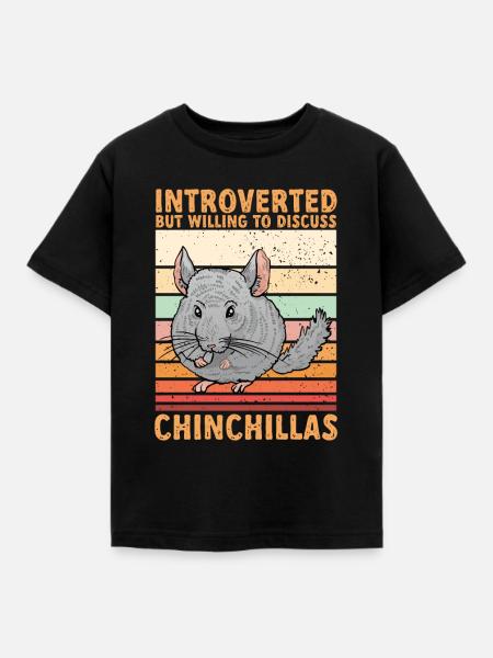 Chinchilla - Kinder T-Shirt - Schwarz