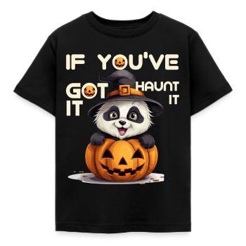 Halloween - Kids' T-Shirt - black - Front - AI Model Kid Female (0cm)