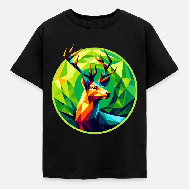 Deer - Kids' T-Shirt - black