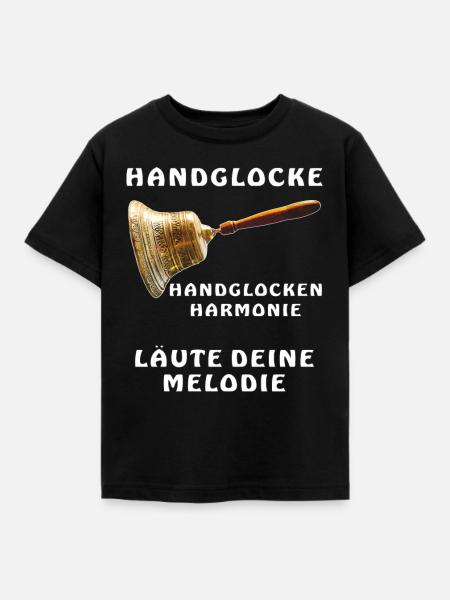 HANDGLOCKE LÄUTE DEINE MELODIE - Kinder T-Shirt - Schwarz