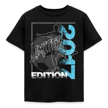 Limited Edition 2017 Limited Edition Fußball - Kinder T-Shirt - Schwarz - Vorne - AI Model Kid Female (0cm)