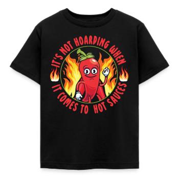Spicy Food Pepper Lover Outfit for Spicy - Kids' T-Shirt - black - Front - AI Model Kid Female (0cm)