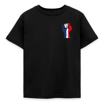 Patriotic France - Kids' T-Shirt - black - Front - AI Model Kid Female (0cm)