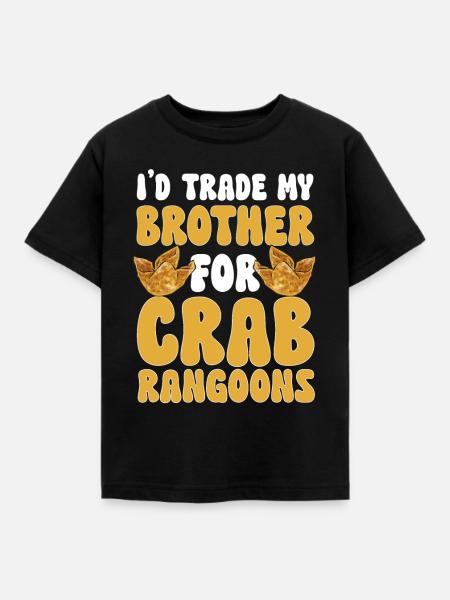 Krabben Rangoon Crab Rangoon - Kinder T-Shirt - Schwarz