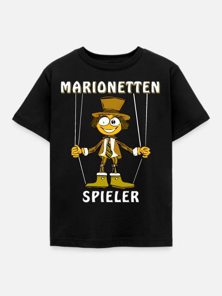 MARIONETTEN SPIELER - Kinder T-Shirt - Schwarz