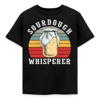 Tenue rétro de Sourdough Whisperer Bakery Bakers - T-shirt Enfant - noir - Devant - AI Model Kid Female (0cm)