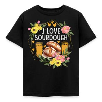 Des marchands de levain, des boulangers de levure passionnés par la pâtisserie - T-shirt Enfant - noir - Devant - AI Model Kid Female (0cm)