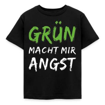 GREEN SCARES ME - T-shirt Enfant - noir - Devant - AI Model Kid Female (0cm)