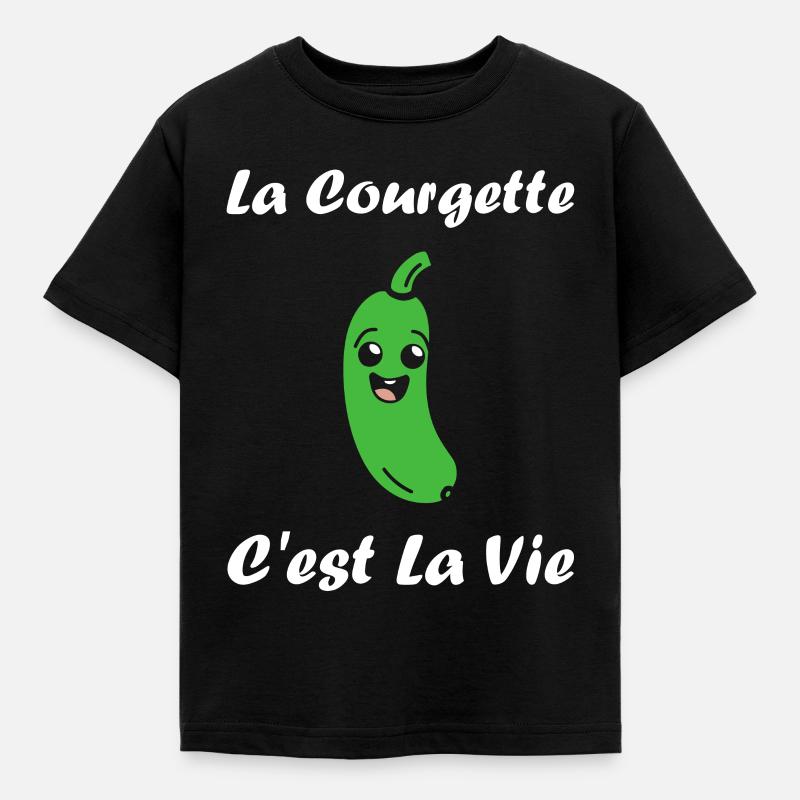 courgette - T-shirt Enfant - noir