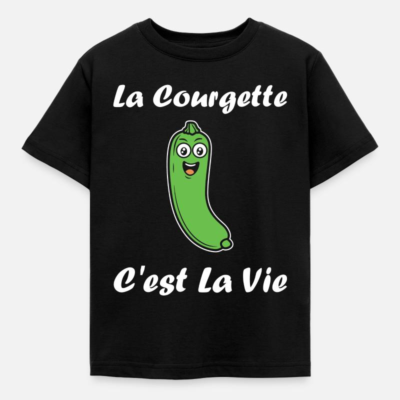 courgette - T-shirt Enfant - noir