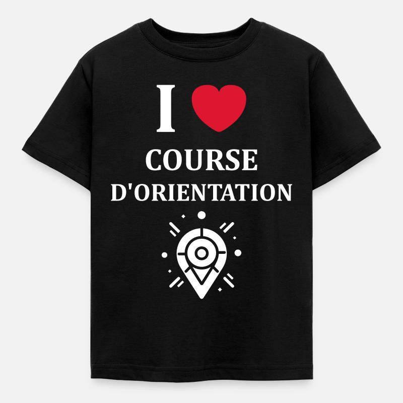 course d'orientation - T-shirt Enfant - noir