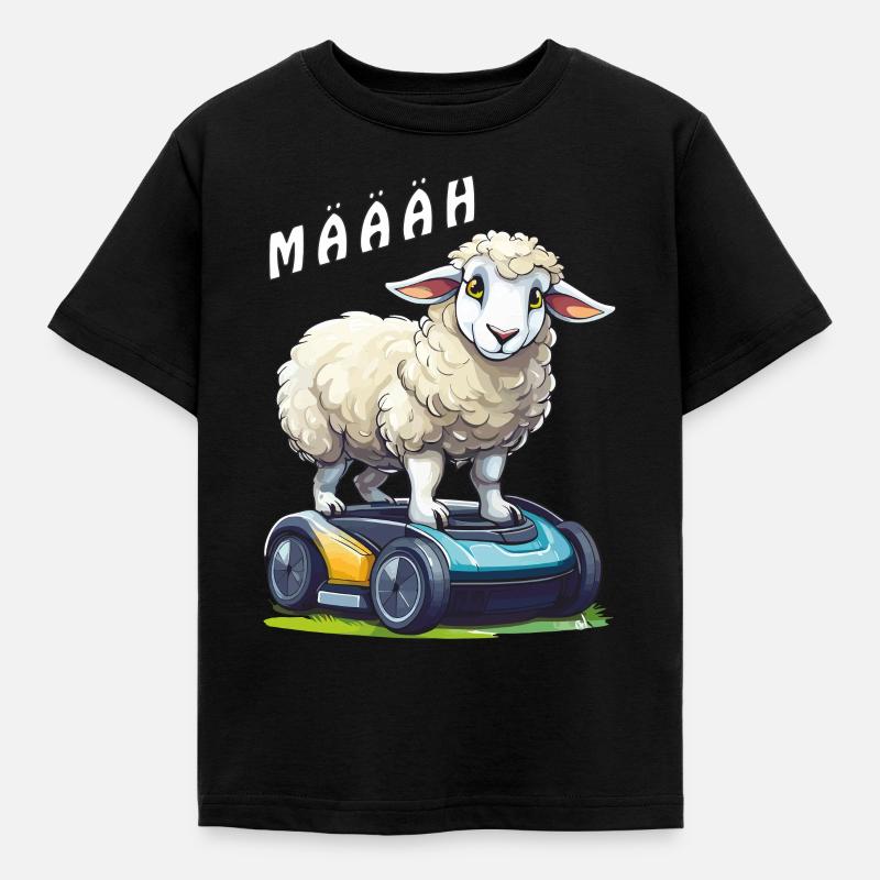 SCHAF MÄHROBOTER MÄÄÄH - Kinder T-Shirt - Schwarz