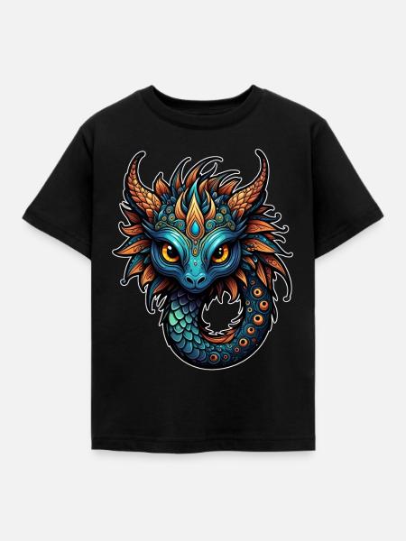 Liebenswertes Fantasiewesen - Kinder T-Shirt - Schwarz