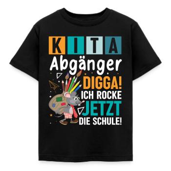 Kindergarten Daycare Leavers 2024 - Kids' T-Shirt - black - Front - AI Model Kid Female (0cm)