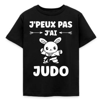 judo - T-shirt Enfant - noir - Devant - AI Model Kid Female (0cm)