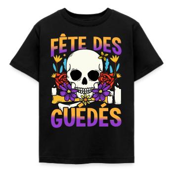 Fierté Haïti, pays drapeau haïtien - T-shirt Enfant - noir - Devant - AI Model Kid Female (0cm)