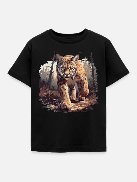 Bobcats Rotluchse Rotluchs Luchs - Kinder T-Shirt - Schwarz