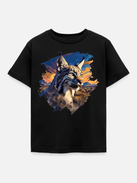 Bobcats Rotluchse Rotluchs Luchs - Kinder T-Shirt - Schwarz