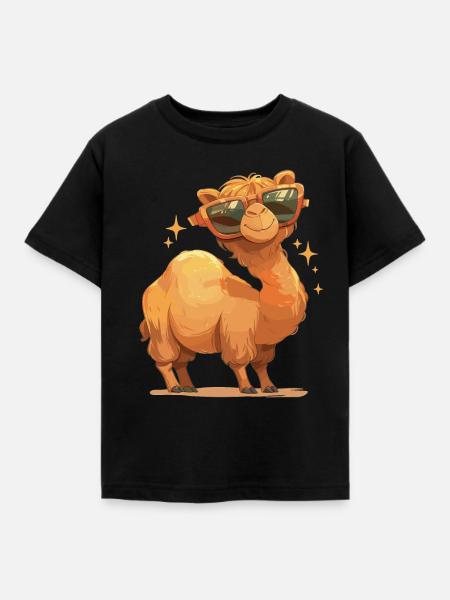 Camel Kamele Kamel - Kinder T-Shirt - Schwarz