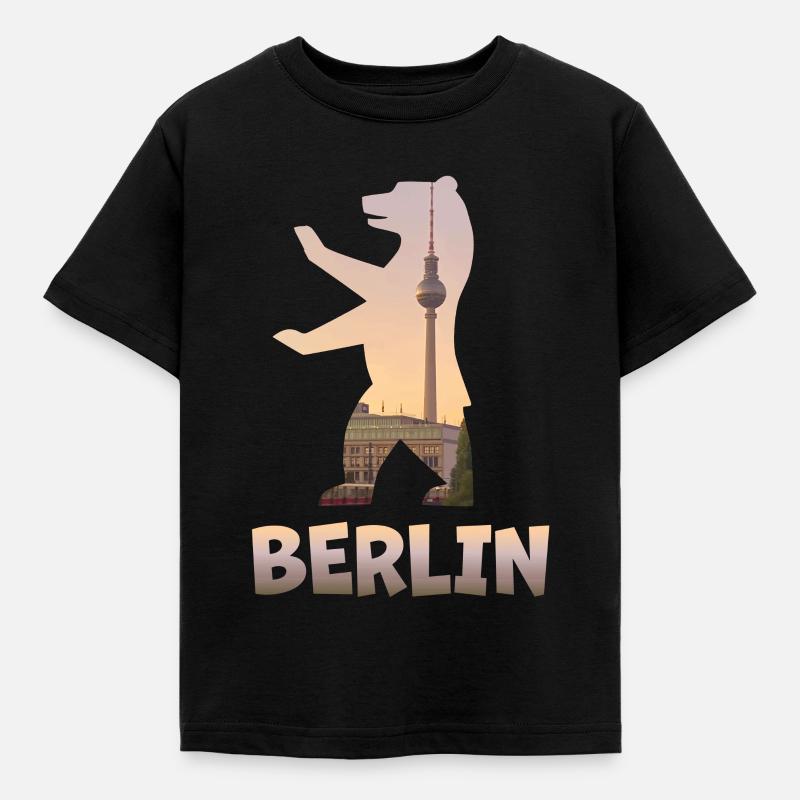 Berlin - Kinder T-Shirt - Schwarz