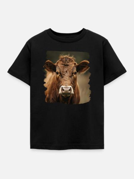 Kühe Kuh - Kinder T-Shirt - Schwarz