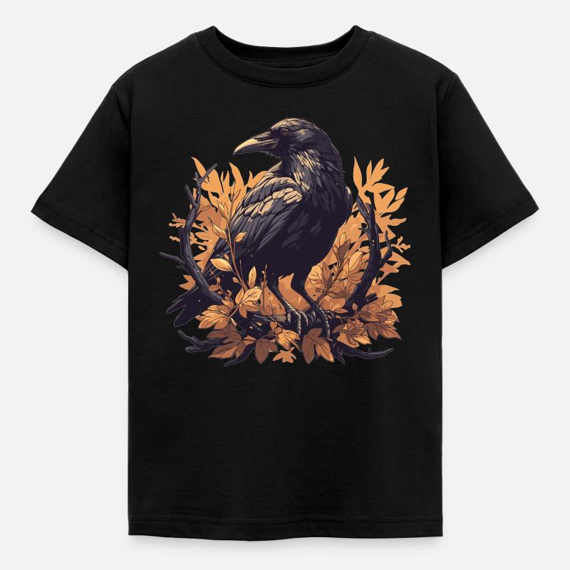 Crows Crow - Kids' T-Shirt - black