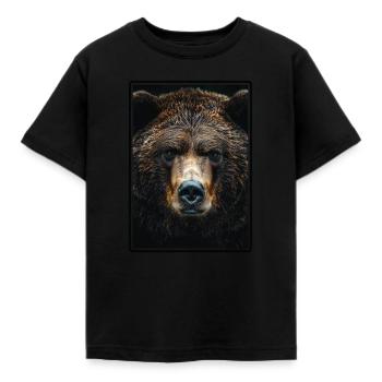 Grizzlis Ours grizzly - T-shirt Enfant - noir - Devant - AI Model Kid Female (0cm)