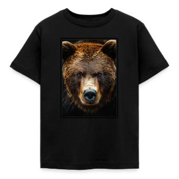Grizzlis Ours grizzly - T-shirt Enfant - noir - Devant - AI Model Kid Female (0cm)