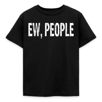 Ew People - Kinder T-Shirt - Schwarz - Vorne - AI Model Kid Female (0cm)