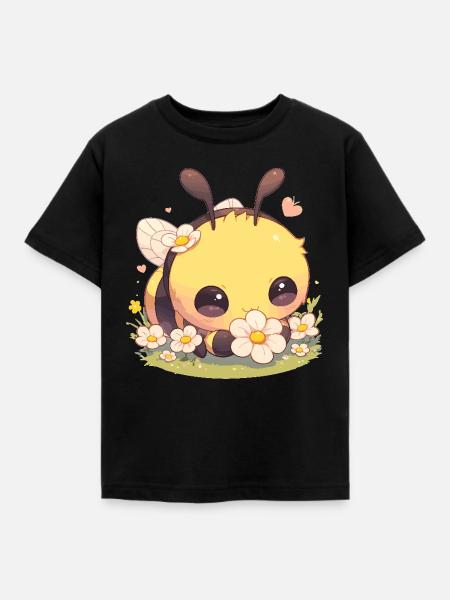 Bienen Biene - Kinder T-Shirt - Schwarz