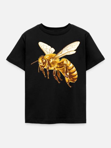 Bienen Biene - Kinder T-Shirt - Schwarz