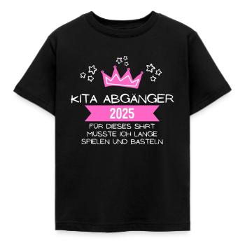 Kinder Kita Abgänger 2025 Kita Absolvent - Kinder T-Shirt - Schwarz - Vorne - AI Model Kid Female (0cm)