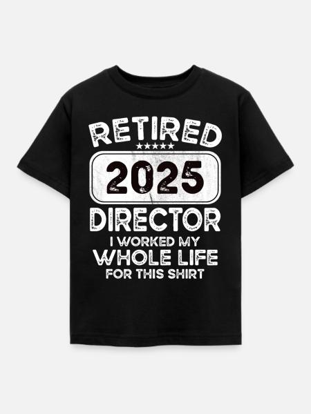 Retired Director 2025 - Kinder T-Shirt - Schwarz