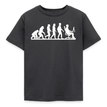 Évolution vers le programmeur informatique - T-shirt Enfant - charbon - Devant - AI Model Kid Female (0cm)