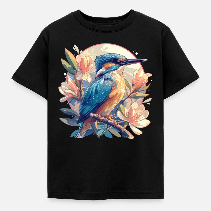 Eisvögel Eisvogel - Kinder T-Shirt - Schwarz