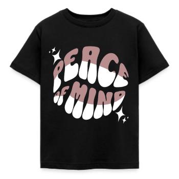 Peace of Mind – Relaxation, Mindfulness & Inner - Kids' T-Shirt - black - Front - AI Model Kid Female (0cm)