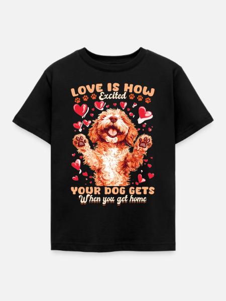 Goldendoodle Dog Owner - Kinder T-Shirt - Schwarz