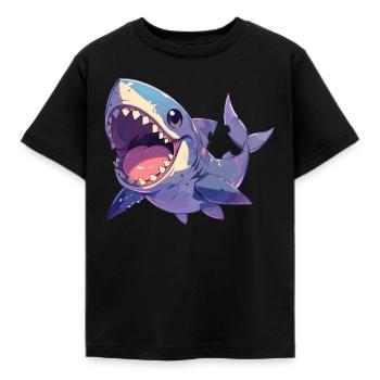 Grands requins blancs Grand requin blanc - T-shirt Enfant - noir - Devant - AI Model Kid Female (0cm)