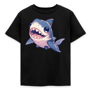 Grands requins blancs Grand requin blanc - T-shirt Enfant - noir - Devant - AI Model Kid Female (0cm)