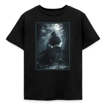 Haie Hai - Kinder T-Shirt - Schwarz - Vorne - AI Model Kid Female (0cm)