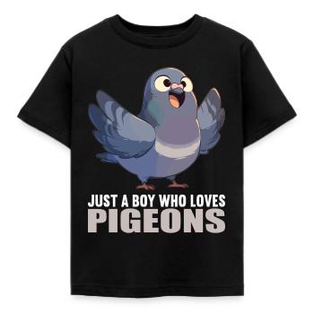 Tauben Taube - Kinder T-Shirt - Schwarz - Vorne - AI Model Kid Female (0cm)