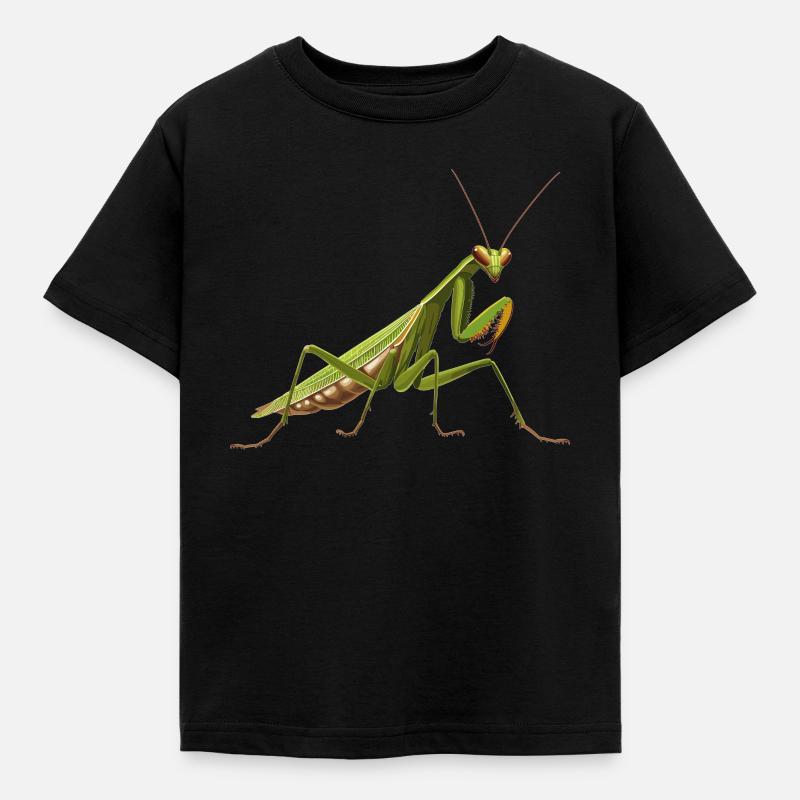 Gottesanbeterinnenen Gottesanbeterin - Kinder T-Shirt - Schwarz